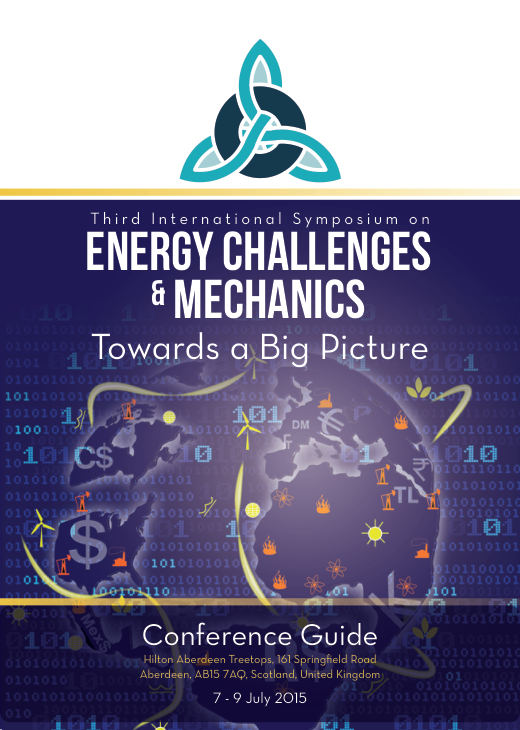 Cover of the ECM3 conference guide, Aberdeen, July 2015