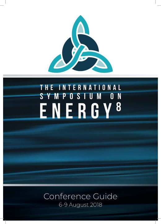 Cover of the Energy8 conference guide, Aberdeen, August 2018